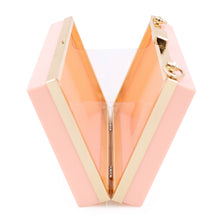Load image into Gallery viewer, Premium Transparent Clear Acrylic Hard Box Clutch Bag Handbag
