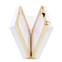 Load image into Gallery viewer, Premium Transparent Clear Acrylic Hard Box Clutch Bag Handbag
