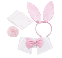 Load image into Gallery viewer, Bunny Costume Accessory Set Rabbit Ear Headband Bow Tie Collar Cuffs Tail
