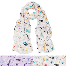 Load image into Gallery viewer, Premium Kitty Cat Print Cotton Blend Scarf Wrap - Different Colors
