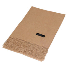 Load image into Gallery viewer, Premium Classic Unisex Solid Plain Cashmere Feel Fringed Scarf Wrap
