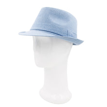 Load image into Gallery viewer, Premium Jeans Fabric Solid Color Fedora Hat
