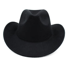 Load image into Gallery viewer, Men Women Classic Solid Color Felt Fedora Panama Cowgirl Cowboy Hat
