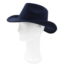 Load image into Gallery viewer, Men Women Classic Solid Color Felt Fedora Panama Cowgirl Cowboy Hat
