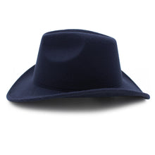Load image into Gallery viewer, Men Women Classic Solid Color Felt Fedora Panama Cowgirl Cowboy Hat
