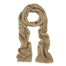 Load image into Gallery viewer, Solid Color Winter Knit Sequin Scarf - Different Colors
