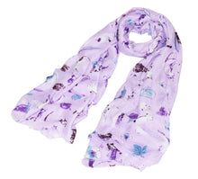 Load image into Gallery viewer, Premium Kitty Cat Print Cotton Blend Scarf Wrap - Different Colors
