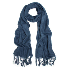 Load image into Gallery viewer, Premium Classic Unisex Solid Plain Cashmere Feel Fringed Scarf Wrap
