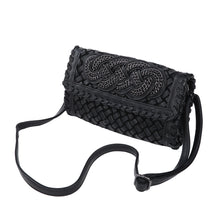Load image into Gallery viewer, Premium PU Leather Solid &amp; Snake Print Interlace Braided Clutch Bag Wristlet

