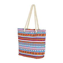 Load image into Gallery viewer, Premium Large Tribal Aztec Geometric Bohemian Canvas Tote Shoulder Bag Handbag
