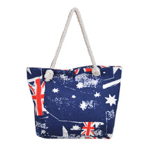 Load image into Gallery viewer, Vintage Style Union Jack UK British Flag Print Canvas Tote Shoulder Bag Handbag
