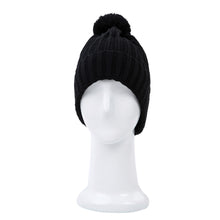 Load image into Gallery viewer, Premium Unisex Ribbed Knit Solid Color Winter Beanie Hat w- Pom Pom

