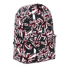 Load image into Gallery viewer, Premium Vintage Black Union Jack UK Flag Canvas Backpack School Shoulder Bag
