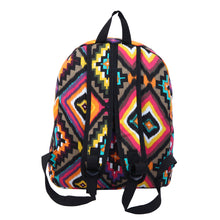 Load image into Gallery viewer, Multi Color Bohemian Tribal Aztec Canvas Backpack School Travel Shoulder Bag - Diff Colors
