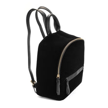Load image into Gallery viewer, Premium Black Velvet Casual Travel Backpack Shoulder Bag
