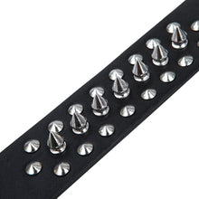 Load image into Gallery viewer, Premium Black Spike Studded PU Leather Bracelet
