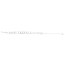 Load image into Gallery viewer, Premium Silver Tone Clear Rhinestone Crystal Fashion Chain Link Bracelet
