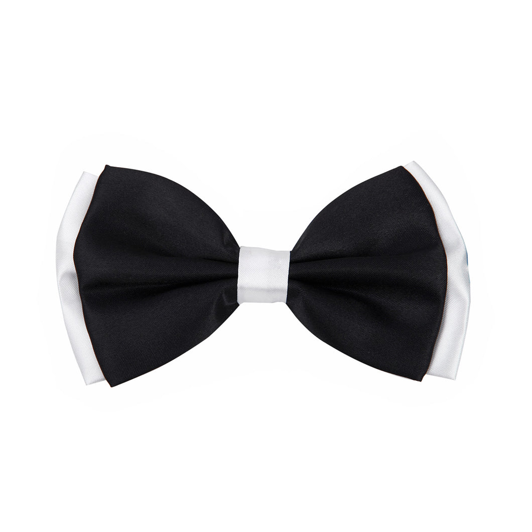 Premium Men's 2-Tone Adjustable Tuxedo Neck Bowtie Bow Tie