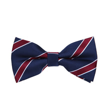 Load image into Gallery viewer, Premium Men&#39;s Striped Adjustable Tuxedo Neck Bowtie Bow Tie
