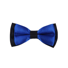 Load image into Gallery viewer, Kids Small 2-Tone Adjustable Tuxedo Neck Bowtie Bow Tie
