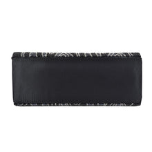 Load image into Gallery viewer, Unique Black Zebra Beaded Flap Clutch Evening Bag
