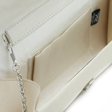Load image into Gallery viewer, Elegant Pleated Satin Flap Crystal Rhinestones Clutch Evening Bag
