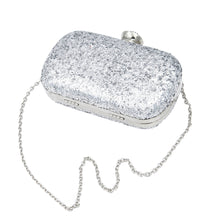 Load image into Gallery viewer, Elegant Glitter Flakes Sequin Hard Clutch Rhinestones Top Evening Bag
