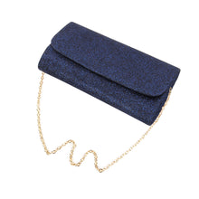 Load image into Gallery viewer, Premium Small Metallic Glitter Flap Clutch Evening Bag Handbag
