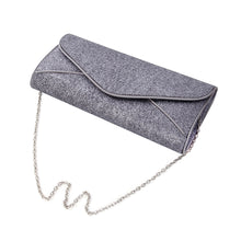 Load image into Gallery viewer, Premium Large Metallic Glitter Envelope Flap Clutch Evening Bag Handbag
