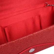 Load image into Gallery viewer, Premium Large Metallic Glitter Envelope Flap Clutch Evening Bag Handbag
