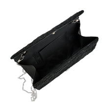 Load image into Gallery viewer, Premium Lace Paisley Floral Fabric Satin Envelope Flap Clutch Evening Bag
