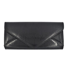 Load image into Gallery viewer, Elegant Large PU Leather Textured Shine Envelope Flap Clutch Evening Bag Handbag
