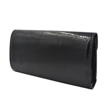 Load image into Gallery viewer, Elegant Large PU Leather Textured Shine Envelope Flap Clutch Evening Bag Handbag
