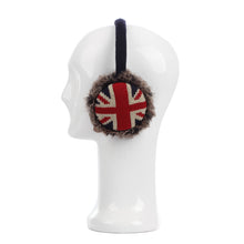 Load image into Gallery viewer, Winter Soft Faux Fur Adjustable UK Union Jack Earmuffs Ear Warmers

