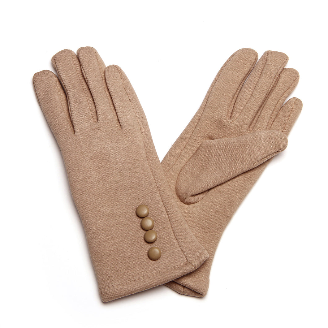 Elegant Classic Women's Winter Thermal Gloves with Buttons - Different Colors