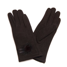 Load image into Gallery viewer, Elegant Women&#39;s Winter Thermal Gloves with Matching Fur Ball
