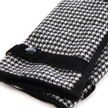Load image into Gallery viewer, Elegant Black &amp; White Houndstooth Women&#39;s Winter Thermal Wool Gloves
