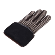 Load image into Gallery viewer, Premium Women&#39;s Winter Houndstooth Thermal Gloves with Bow
