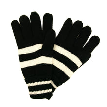 Load image into Gallery viewer, Soft Knit Men&#39;s Striped Winter Insulated Gloves - Different Colors Available
