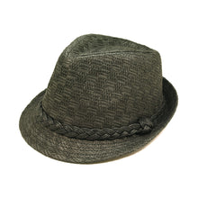 Load image into Gallery viewer, Classic Fedora Straw Hat with Braided Band
