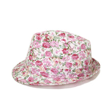 Load image into Gallery viewer, Cotton Floral Sequin Sparkle Fedora Hat
