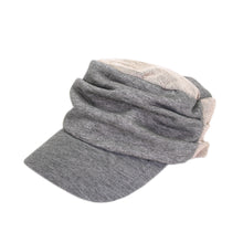 Load image into Gallery viewer, Trendy Cotton Grey 2-Tone Soft Cadet Cap Hat

