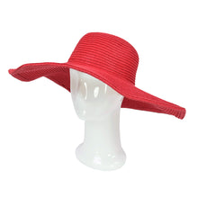 Load image into Gallery viewer, Women&#39;s Classic Solid Color Floppy Wide Brim Straw Beach Sun Hat - Diff Colors
