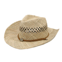 Load image into Gallery viewer, Classic Solid Color Cowboy Straw Hat - Different Colors
