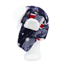 Load image into Gallery viewer, Super Warm Winter UK Flag Union Jack Fur Trapper Ski Snowboard Hunter Hat
