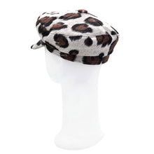 Load image into Gallery viewer, Women&#39;s Leopard Print Newsboy Cap Visor Gatsby Cabbie Hat
