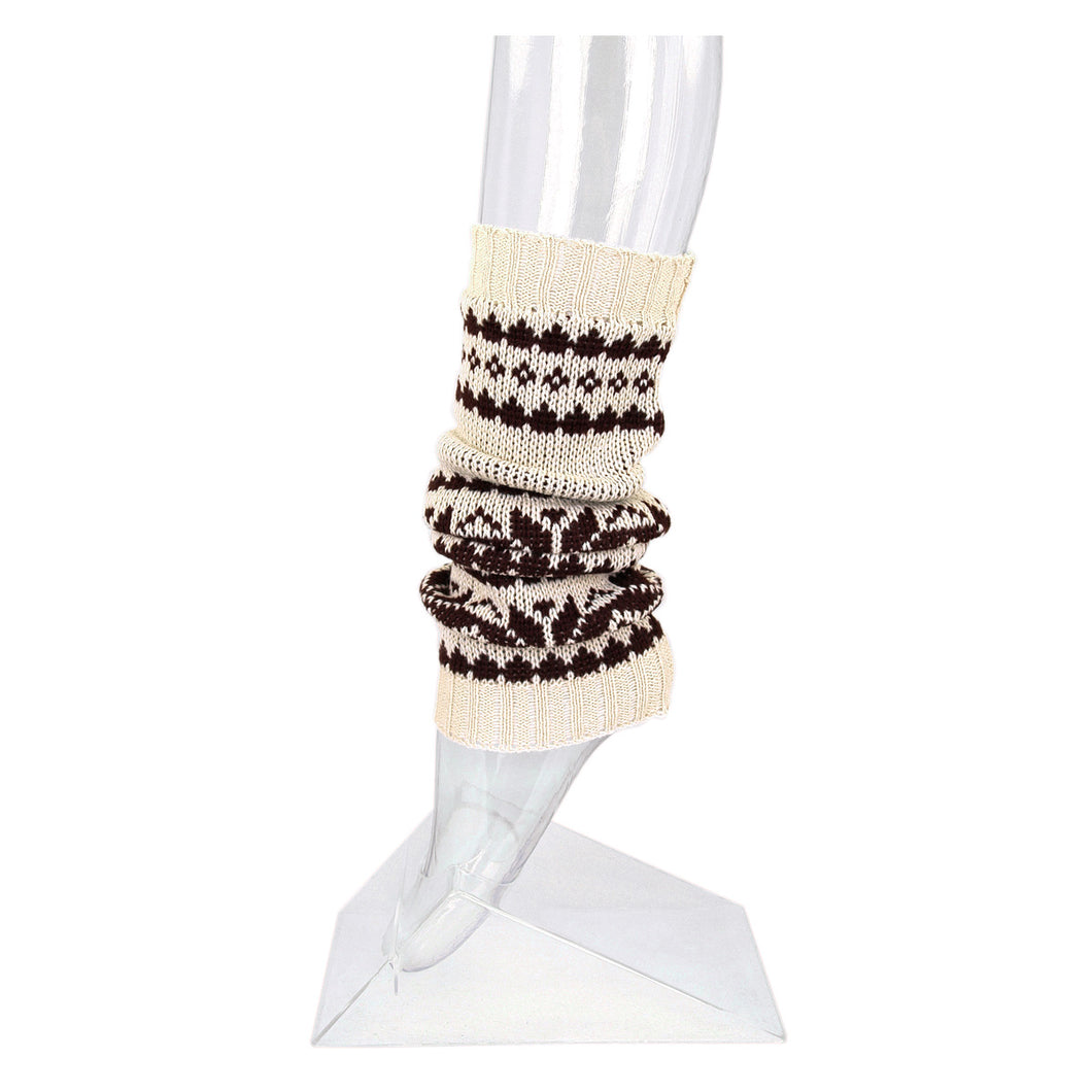 Trendsblue Women's Soft Snowflake Knit Leg Warmers
