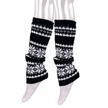 Load image into Gallery viewer, Trendsblue Women&#39;s Soft Snowflake Knit Leg Warmers

