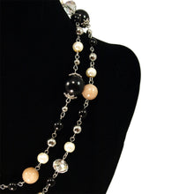 Load image into Gallery viewer, Silver Toned Multi Color Beaded Long Fashion Necklace
