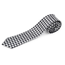 Load image into Gallery viewer, Premium Houndstooth Check 2&quot; Skinny Necktie Neck Tie
